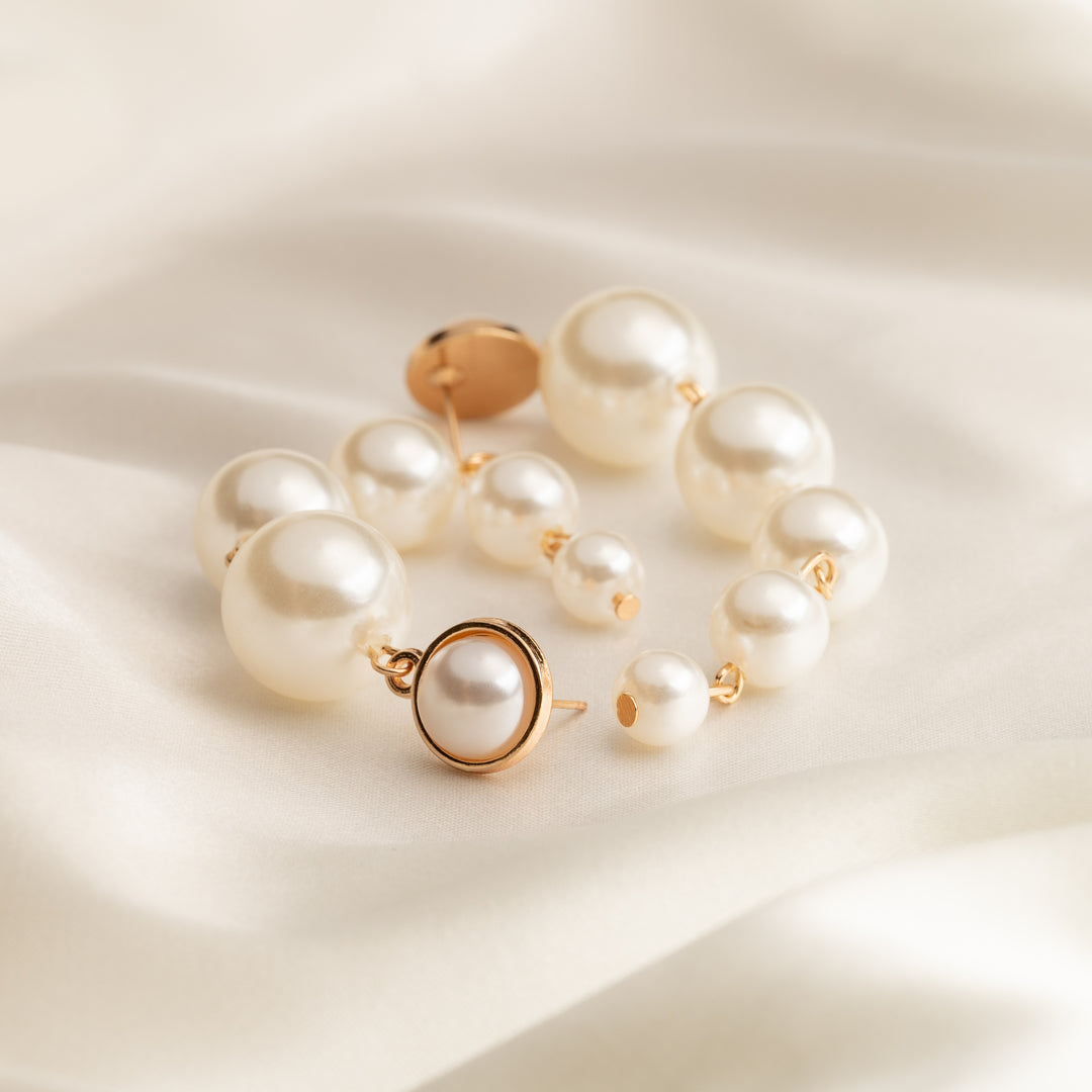 Pearls Long Earrings