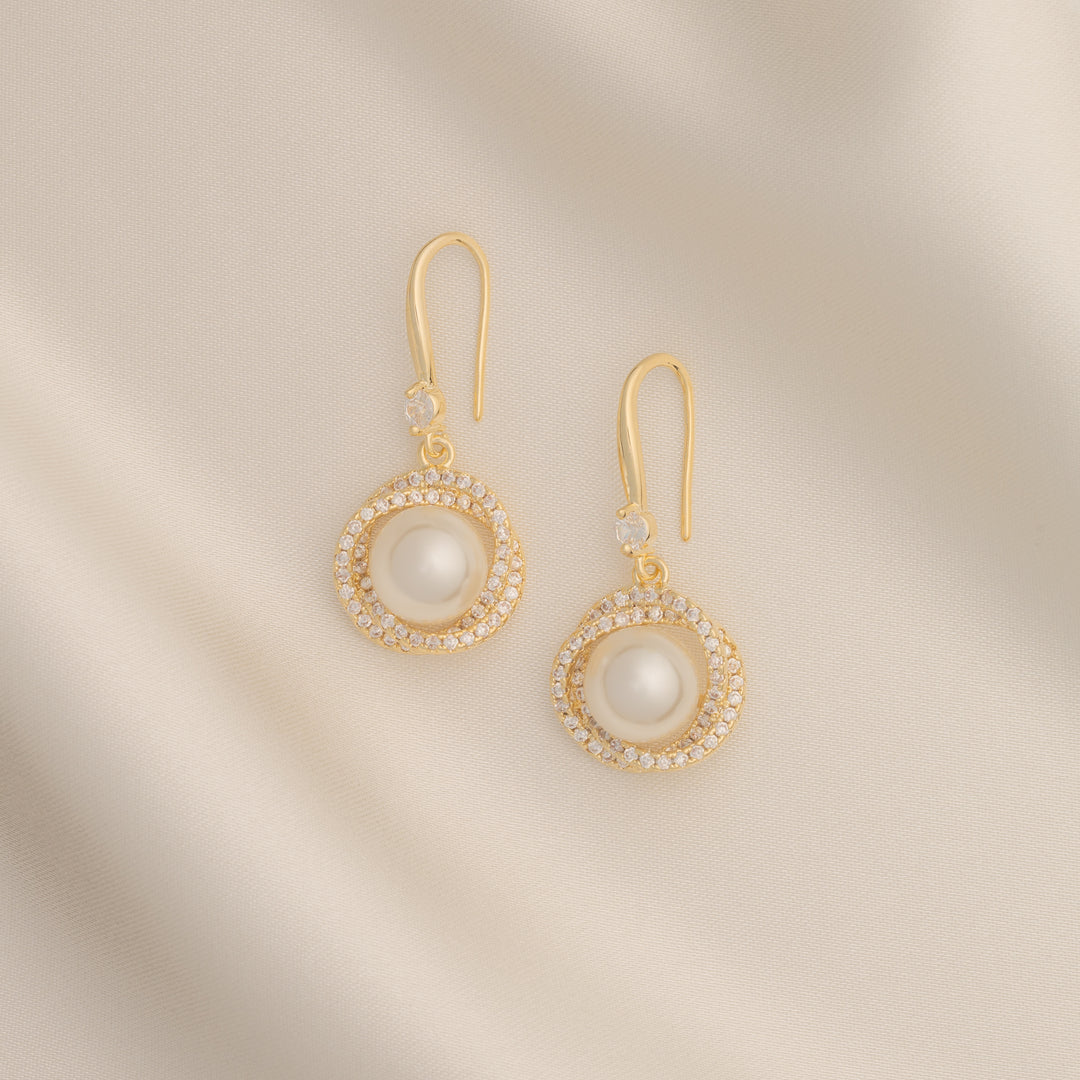 Pearl Stone Earrings