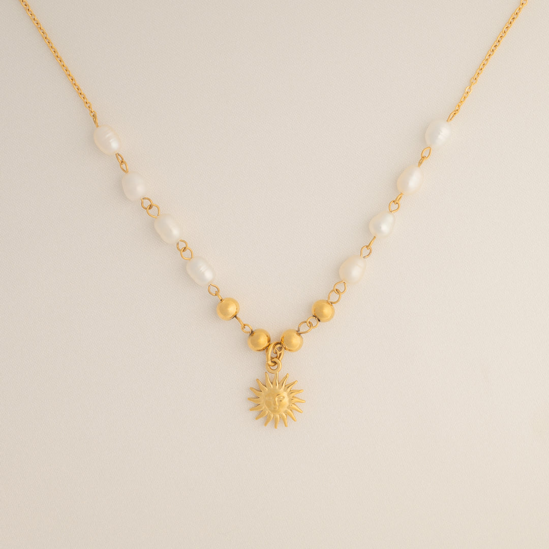 Optimistic Sun Pendant Necklace