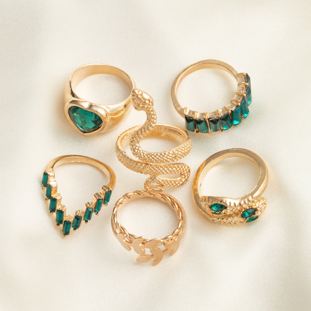 Vintage Ring Set - 5 pieces