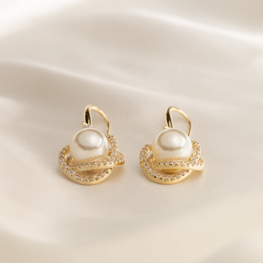 Pearl Stone Earrings